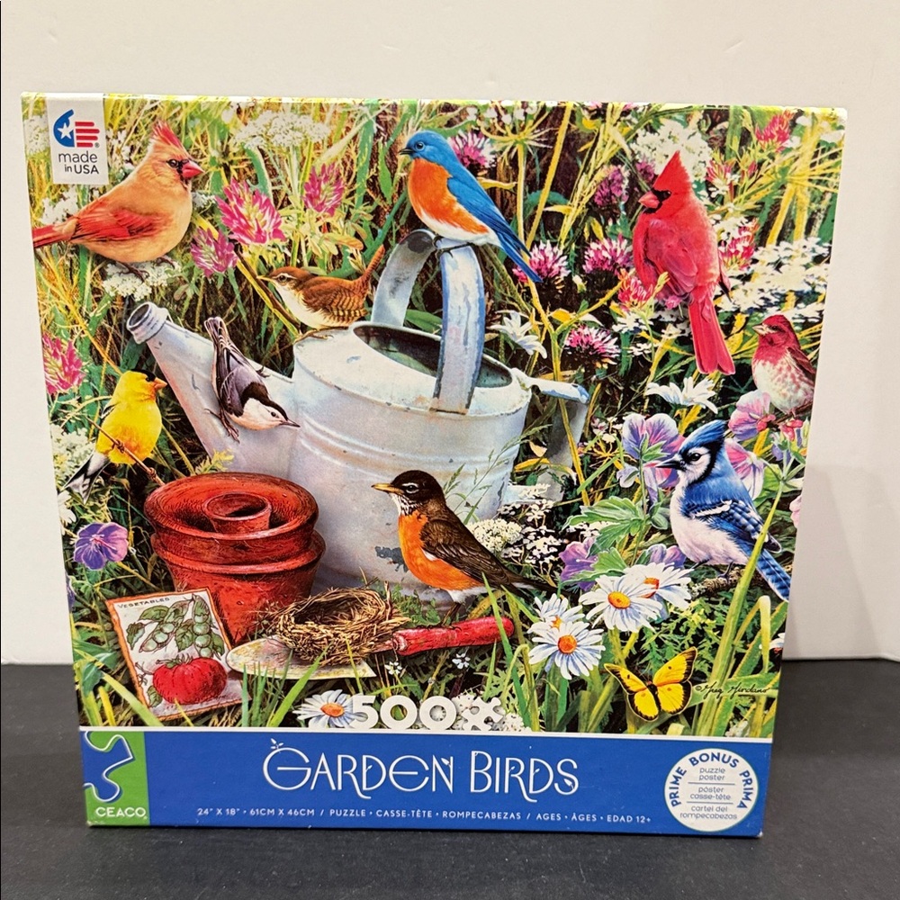 Ceaco Garden Birds 500 Piece jigsaw puzzle SALE🔴3/$25!